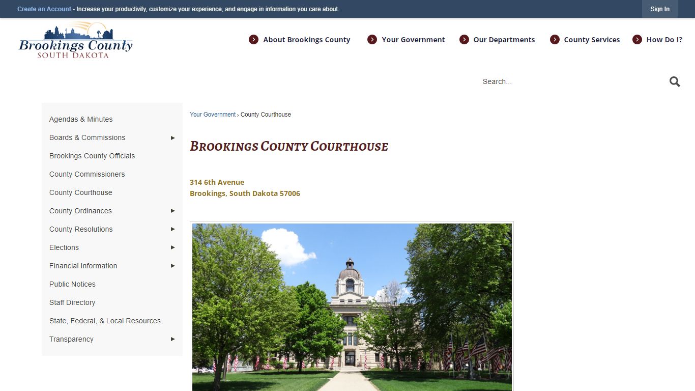 Brookings County Courthouse | Brookings County, SD ...