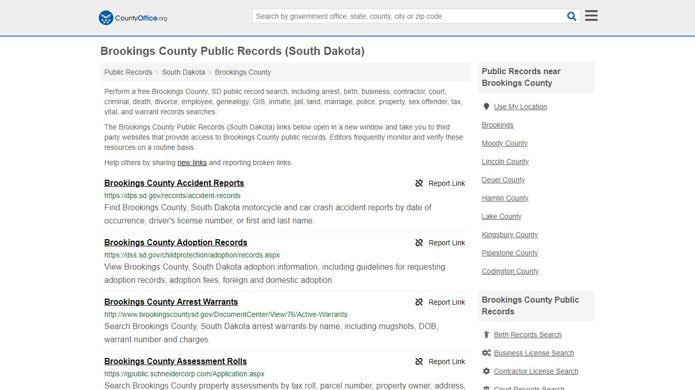 Public Records - Brookings County, SD (Business, Criminal ...