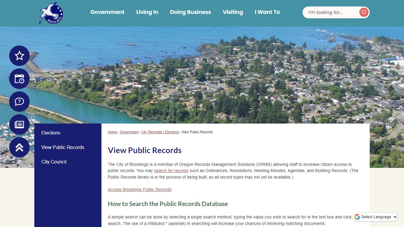 View Public Records | Brookings, OR - Official Website